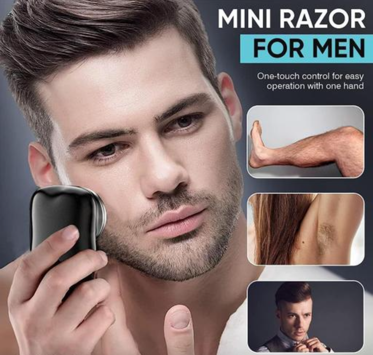 Mini Electric Shaver Portable | Rechargeable Beard Trimmer for Men India