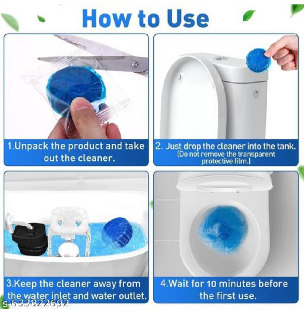Toilet Cleaning Tablets Bubble Flush | Bathroom Cleaner Tablets India