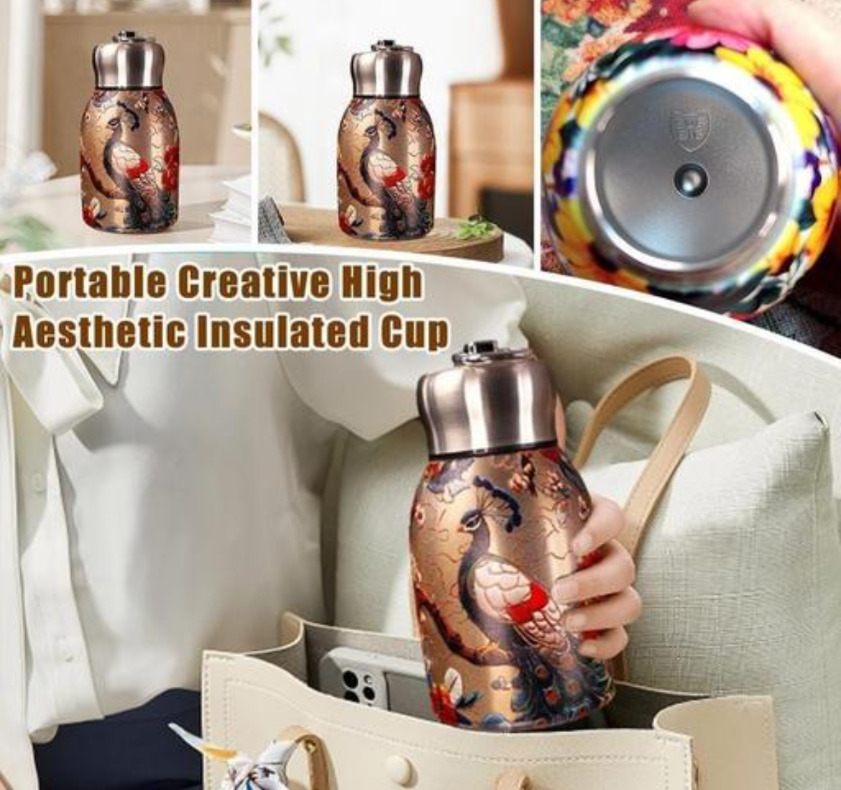 Stainless Steel Vacuum Bottle 300ml | Hot & Cold Insulated Flask India