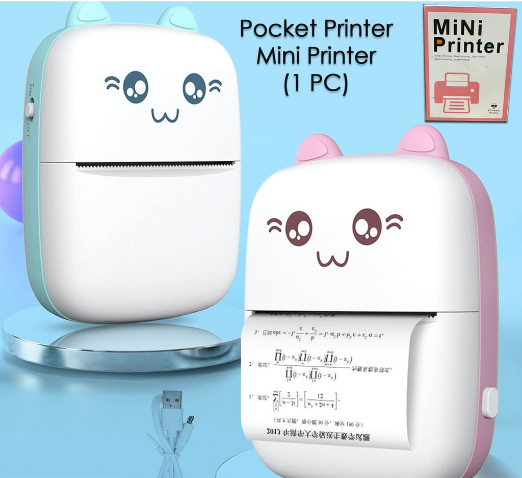 Mini Bluetooth Thermal Printer Portable | Wireless Pocket Printer India